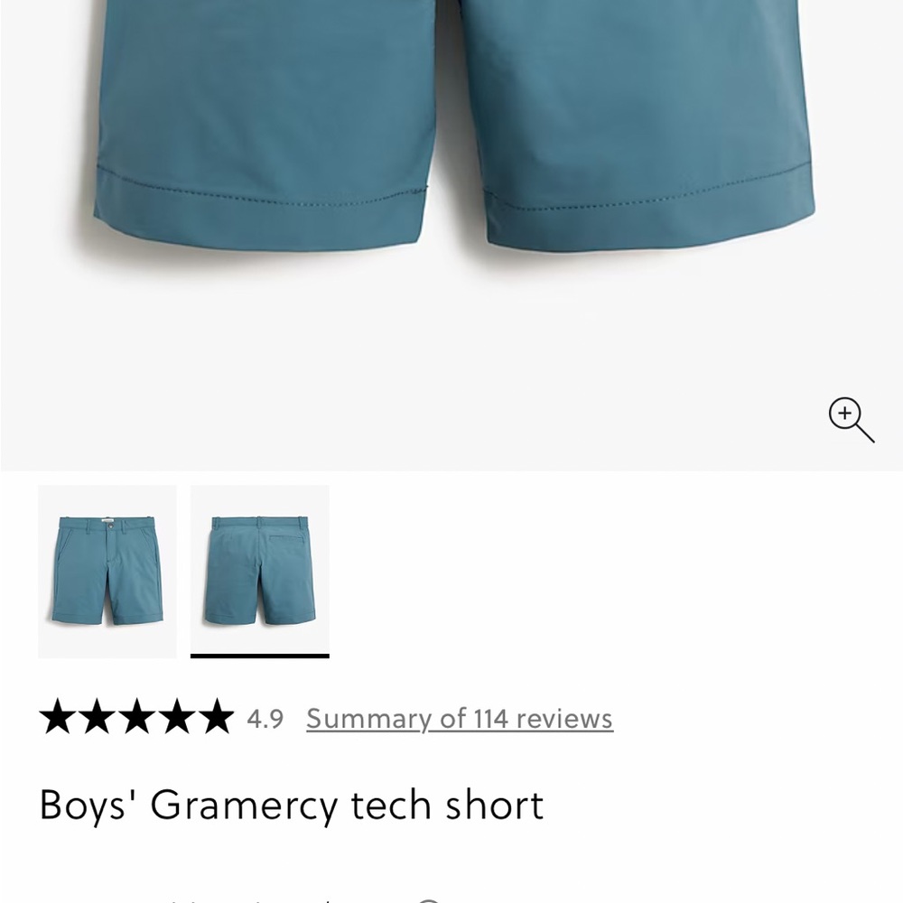 J. Crew Factory Kids' Tech Shorts - Teal